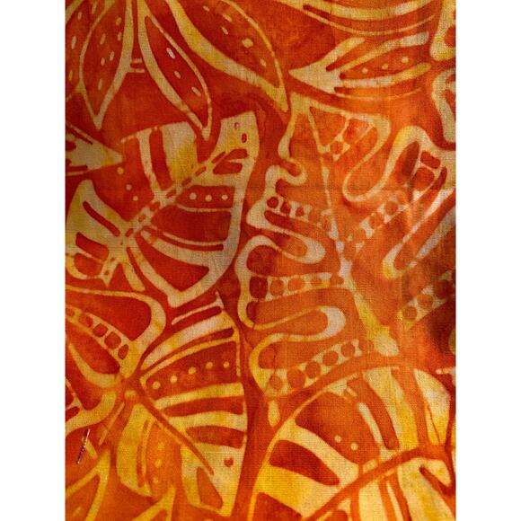 Quilt Fabric 5+ yards in orange and green - Picture 3 of 6